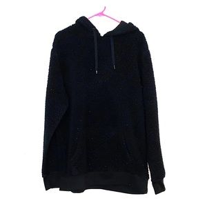 Black Sherpa Hoodie